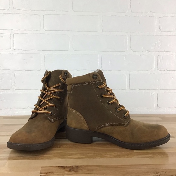 KODIAK leather lace up ankle boots brown size 5 - Picture 6 of 16